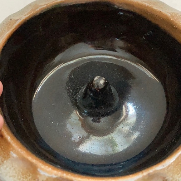 Rowe Pottery Works apple baker pottery bowl cobalt - Picture 5 of 10